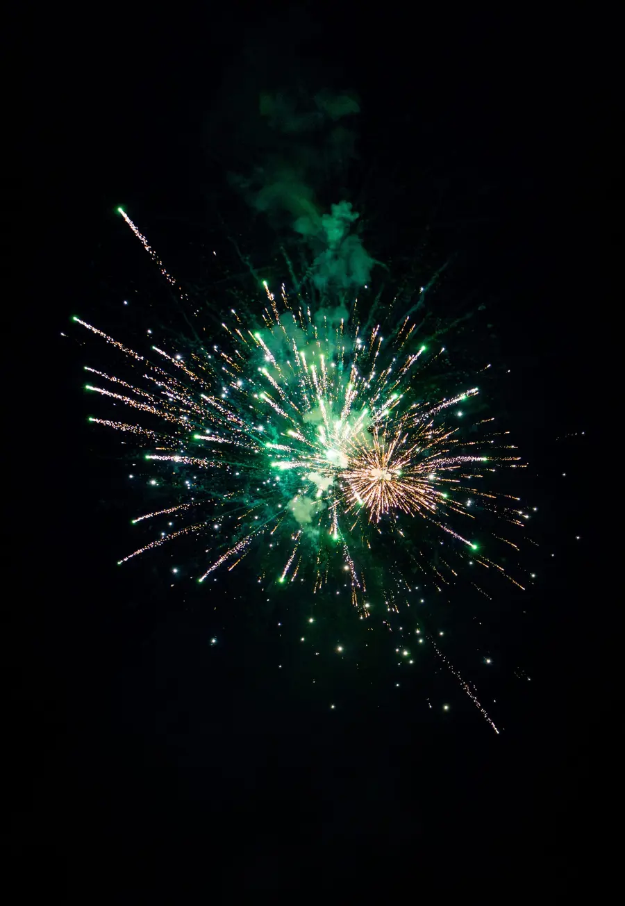 Cold spark fountains at an Airwize event
