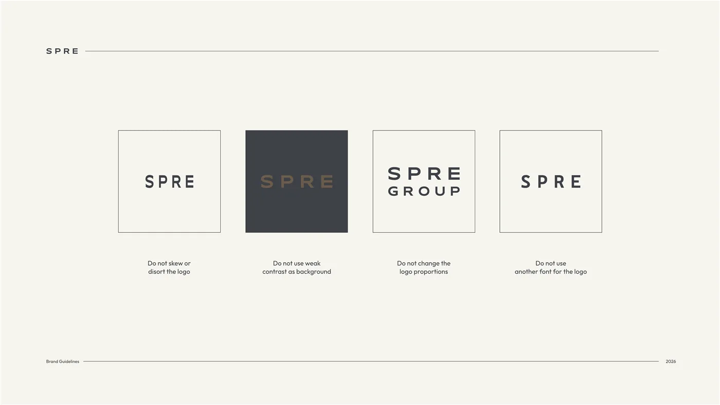 SPRE logo usage rules